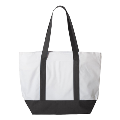 Tote Bag Zippered - Black